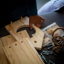 Load image into Gallery viewer, kids wooden bird feeder kit