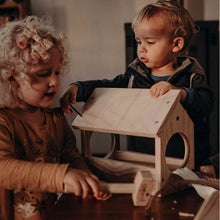 Load image into Gallery viewer, kids wooden bird feeder kit
