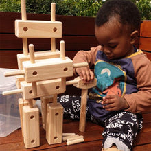 Load image into Gallery viewer, kids wooden building blocks
