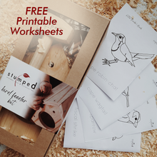 Load image into Gallery viewer, kids wooden bird feeder kit