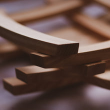 Load image into Gallery viewer, wooden geometric fruit bowl