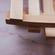 Load image into Gallery viewer, wooden geometric fruit bowl