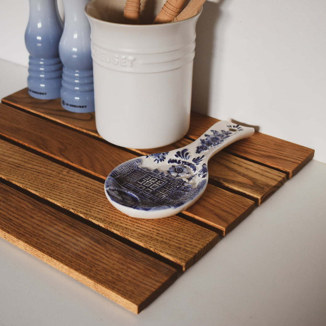 wooden placemat