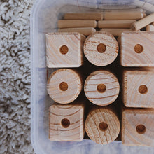Load image into Gallery viewer, kids wooden building blocks
